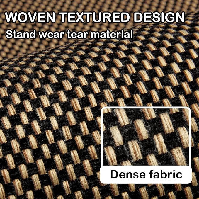 Kitchen Mats 2PCS Cushioned Anti-Fatigue Kitchen Mats for Floor Non Slip Kitchen Rugs Absorbent Memory Foam Comfort Standing Mat for Front of Sink, Office, Laundry(Black, 17.3"x28"+17.3"x47")