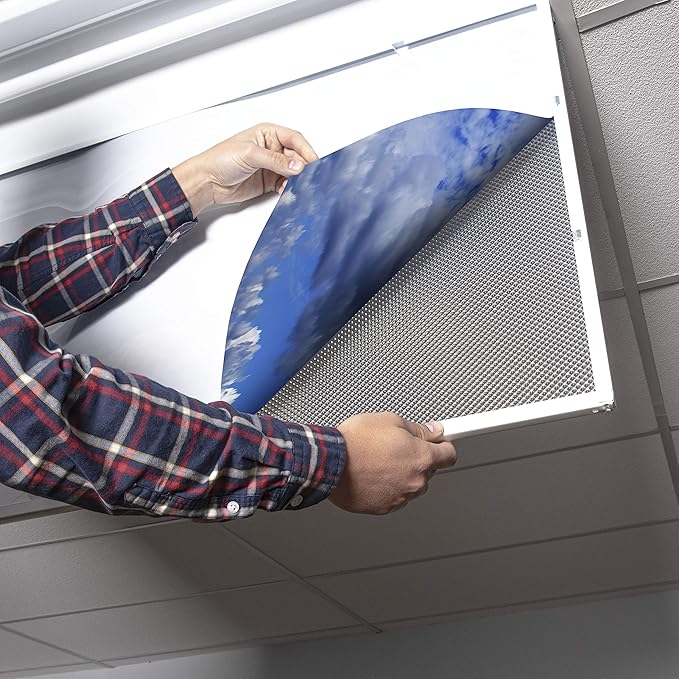 OCTO LIGHTS Fluorescent Light Covers Cloud Sky Panel for Ceiling Lights, Light Covers for Ceiling Lights Classroom 2x4 (22.38"x46.5") Backlit Film Insert for Fluorescent Light Fixtures (Pack of 1)