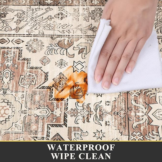 Pauwer Anti Fatigue Kitchen Mat Set of 2 Non Slip Kitchen Mats for Floor Cushioned Kitchen Rugs Comfort Standing Mat Farmhouse Waterproof PVC Foam Kitchen Floor Mat Runner