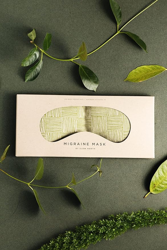 Slow North Eye Mask A Natural Remedy for Better Sleep, Reduced Eye Strain & Migraine Relief - Handmade in The USA - Hot and Cold Therapy