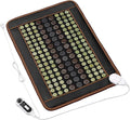 Far Infrared Heating Pad, Natural Jade and 2 Different Tourmaline Heating Pad, Electric Heating Pads for Back Neck Shoulders and Abdomen, Auto Shut Off Function (30.7" X 20.8")