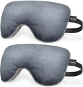 2 Pack Eye Mask for Dry Eyes, Steam Warm Compress for Eyes Blepharitis & Stye, Microwave Moist Heating Pad for Eyes