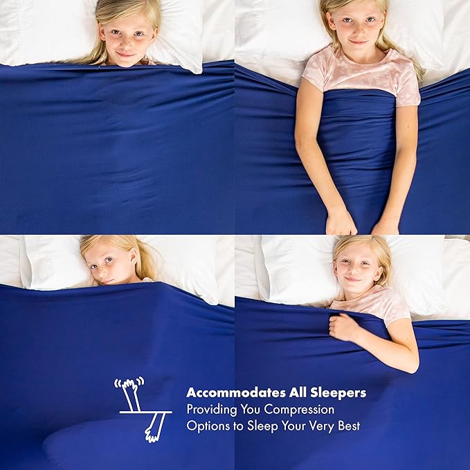 Harkla Compression Sheet for Kids - Twin Compression Sheets for All Night Comfort - Breathable and Stretchy, Great for a Calming Sleep Experience - Sensory Bedsheets for Kids - Makes Great Gifts