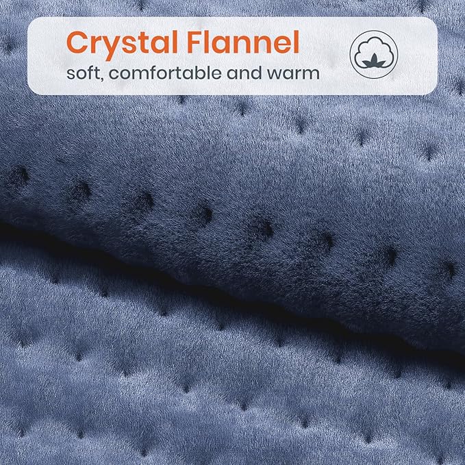 Heating Pad for Back Pain & Cramps Relief, 9 Heat Settings & 4 Timers Auto Shut Off Heating Pads, Machine Washable, Dry & Moist Heat, Soft Electric Heating Pad for Neck, Shoulder, Knee, Leg, 12''×24''