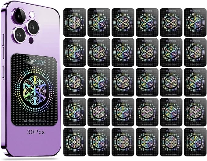 Stickers for Cell Phones/Tablets/Laptops/All Devices, [Reusable], Suitable for Anyone, 2.4 x 2.0 x 0.02 inches - (30 Pcs)