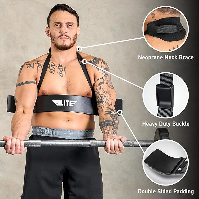 Elite Sports Arm Blaster for Building Arm Biceps & Triceps Dumbbells & Barbells Curls Muscle Builder Bicep Adjustable Isolator for Big Arms Bodybuilding Perfectly Balanced Support