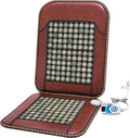 H&B Luxuries Far Infrared Heated Seat Cushion for Office Chair, Large Heating Area Heated Seat Cover Therapy Heating Pad for Back, Lumbar, Hip, Auto Shut Off, Adjustable Temperature