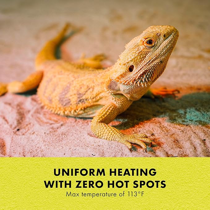 Zilla Heat Mat, Terrarium Heater for Reptiles, Snakes (Ball Pythons, Corn Snakes), Leopard Geckos, Tortoises, Amphibians and Arachnids, Mini, Fits 1-5 Gallon, 4 Watt