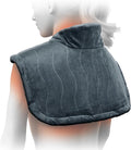 Pure Enrichment PureRelief Pro Far Infrared Neck & Shoulder Heating Pad - Deeper Muscle Relief, 4 Heat Settings, Auto Shut-Off, Universal Fit, Magnetic Closure, Dry/Moist Heat, Machine Washable