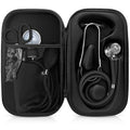 ASA TECHMED Medical Starter Kit – Stethoscope, Durable Blood Pressure Monitor, EMT Shears & Protective Carrying Case – Ideal for Healthcare Students & Professionals, Black