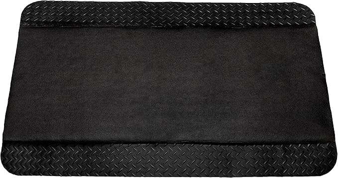 Tapetes Niva® Anti Fatigue Mat, Diamond Plate Finish, Foam Interior. for Kitchen, Garage, Industry, or Harsh use, Industrial Grade. (Yellow Stripes, 36" L x 24" W x 0,82" Th)