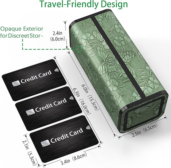 Pill Organizer 7 Day AM PM, Discreet 2 Times a Day Weekly Pill Box with Double Protection Shell, Large Capacity Portable Vitamin Case for Travel Meds & Medicine Organizer (Forest Green)
