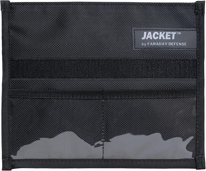 Faraday Defense Non-Window Faraday Bag Jacket for Phones | Fast, Easy Access for Device Shielding - Law Enforcement & Military, Travel & Data Security, Executive Privacy, Anti-Tracking Anti-Hacking…