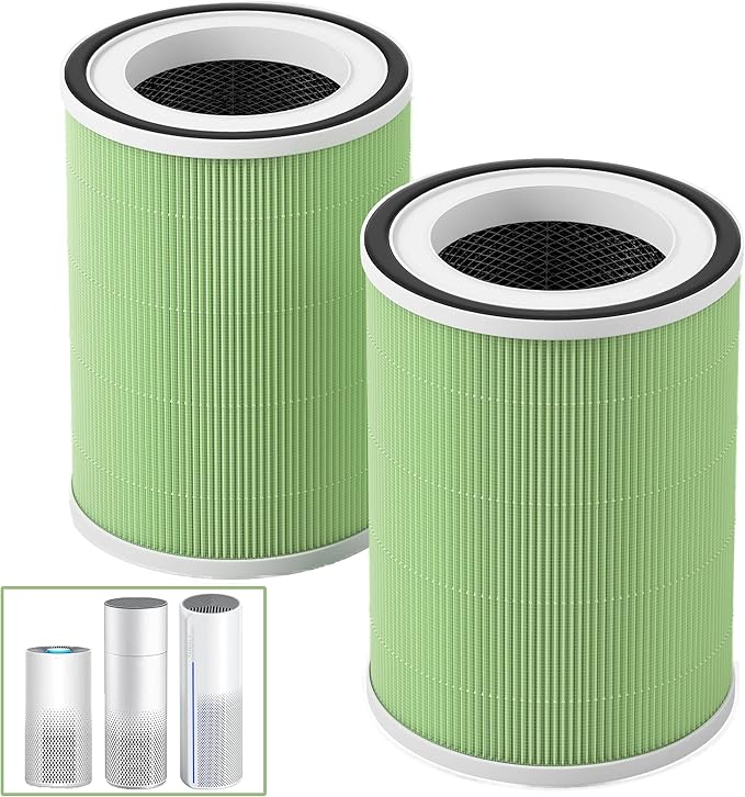 2 Pack KILO H13 True HEPA Filter Compatible with Afloia KILO, KILOPLUS, KILOPRO, MIRO,MIRO PRO and MORENTO MR-Kilo, Kalo Air Pur ifier, 360° 4-Stage Filtration