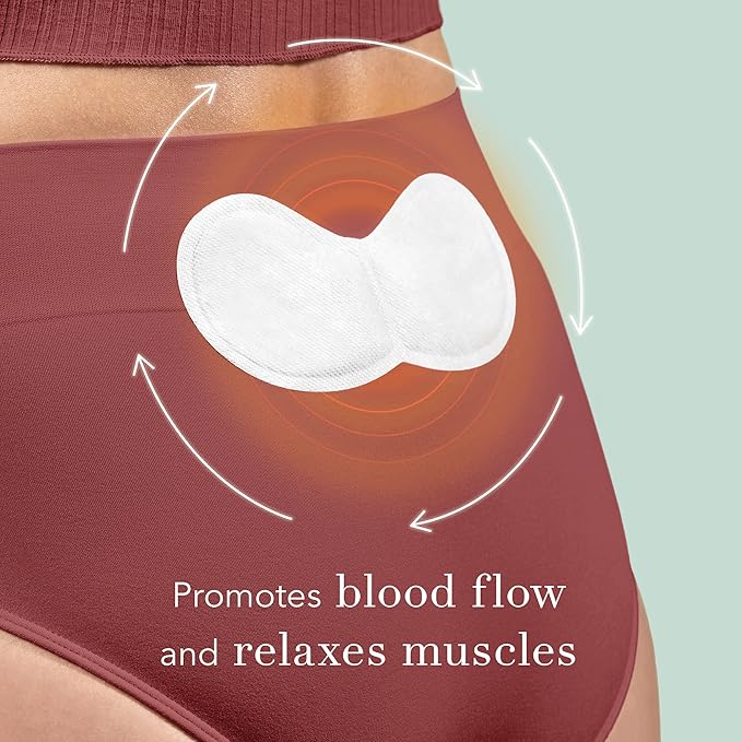 Rael Herbal Heating Patches - Ultra Thin Design, Large Size for Extra Coverage, All Skin Types (8 Count)