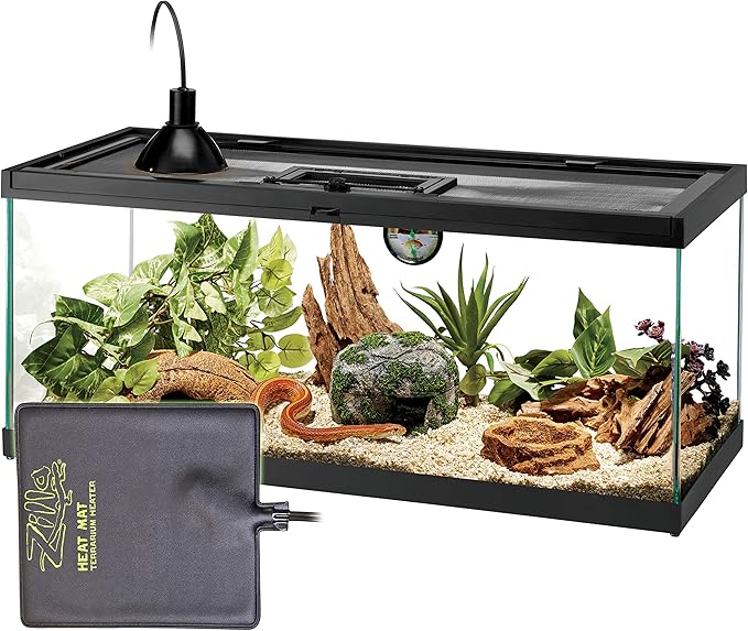 Zilla Terrarium Heat Mats Black Large, 50-60 Gallon, 24 Watt