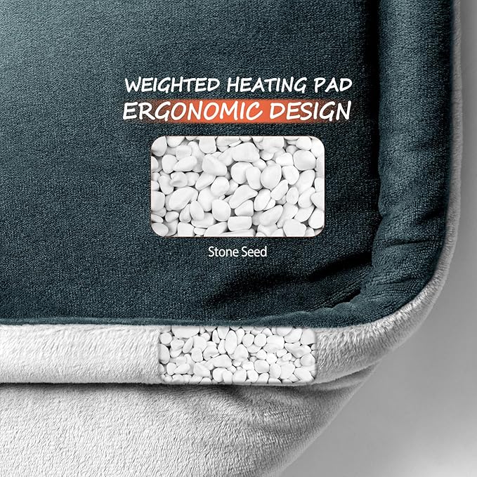 Neck Heating Pad Mothers Day Gifts for Mom, Wife, Women, Dad, Men, XL Weighted Shoulder Heat Pad, Back Pain Relief Heat Pads, Gifts for Christmas, Birthday, Fathers Day Warm Gifts, 23'' x 17''