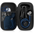 ASA TECHMED Medical Starter Kit – Stethoscope, Durable Blood Pressure Monitor, EMT Shears & Protective Carrying Case – Ideal for Healthcare Students & Professionals, Navy Blue