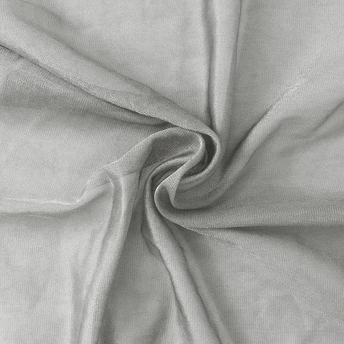 Faraday Scarf, Silver Fabric Neck Scarf,EMF Protection,Radiation Shielding for WiFi and Cellular, Face and Neck Coverage, Versatile Wear