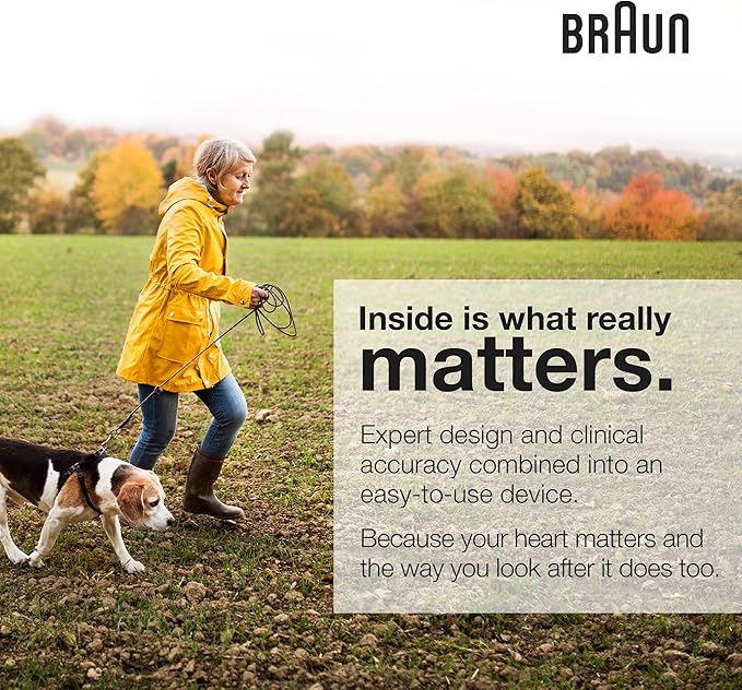 Braun ExactFit 1 Upper Arm Digital Blood Pressure Monitor with Adjustable BP Cuff for Home Use, Simple One Button Operation for at Home Blood Pressure Monitoring, Large Easy to Read Display, BUA5000