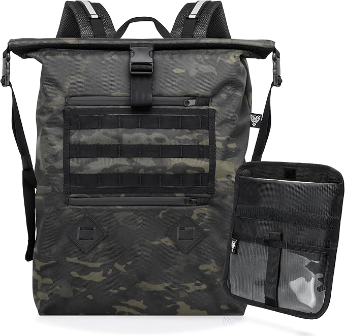 Xtreme Sight Line ~ AQUA RT Large Water-Proof Faraday Backpack/Small LITE Faraday Bag Combo ~ Tracking/Hacking Defense ~ Midnight MultiCam