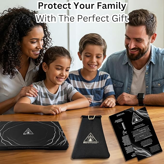 EMF Shield Phone Sleeve - Full Privacy & RF Signal Blocking, Double Shielding Faraday Fabric, Quantum Harmonization Tech