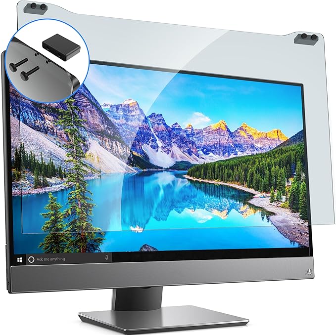 ZYY Diagonal 28 Inch Anti Blue Light Screen Protector for (W 25 x H 14 9/16) Monitor, Desktop PC UV Blocking Filter for Eye Strain, Hanging Computer Screen Blue Light Blocker 28 Inch Monitor