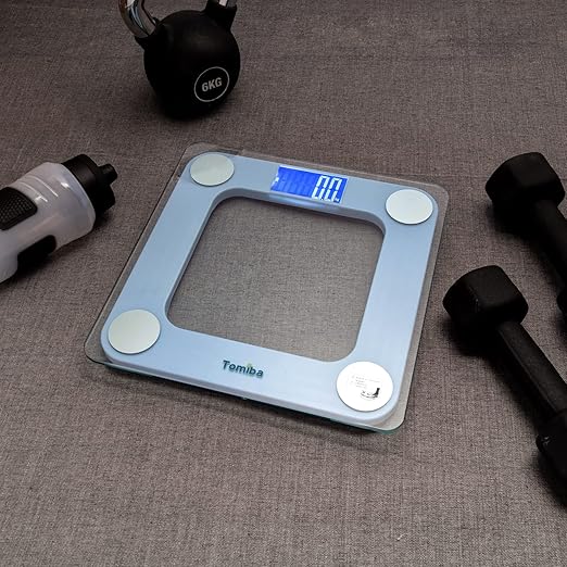 550 Pounds Bathroom Scale High Precision Digital Body Weight with Step-On Technology and Easy-to-Read Backlit LCD