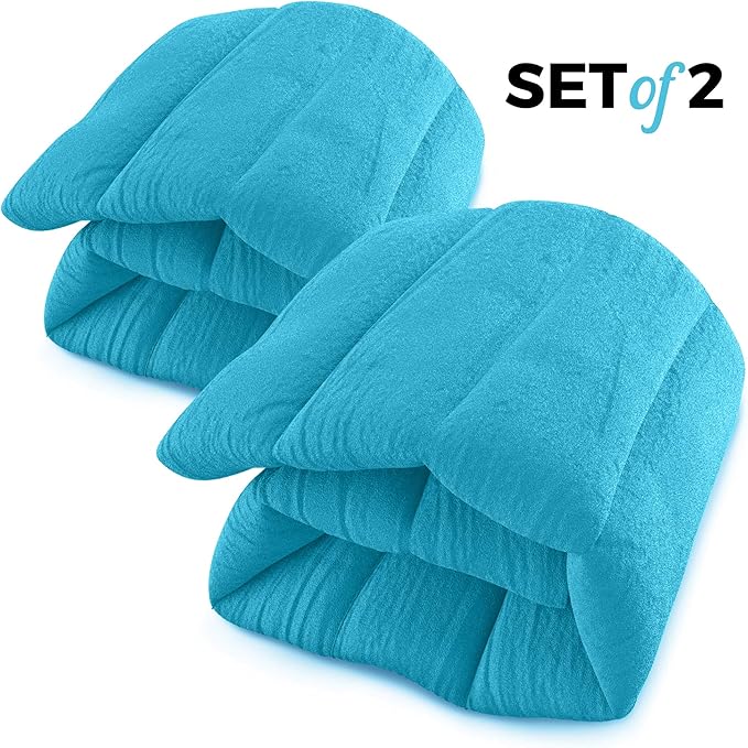 Microwavable Heating Pads Set of 2 Natural Moist Heat Pad for Back Pain, Neck and Shoulders, Nerve, Cramps, Lower Lumbar Relief