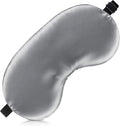 Sleep Mask Silk Eye Mask for Men Sleeping Mask, Adjustable Elastic Strap for Night Shading Sleep Mask, Soft and Comfortable for Both Men and Women (Grey)