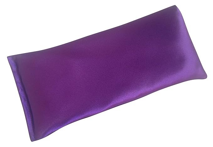Lavender Eye Pillow- Silky Eye Pillow for Yoga, Meditation Relaxation. This Eye Mask Is Perfect for Sleeping. Made of Lavender Flowers Organic Flax Seed. Get One for Yourself or As a Gift.