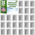 Green Piece® 24 Pack Distiller Filters – Activated Charcoal Carbon Sachets (Made in USA) | Odor & VOC Absorbing Water Filters Compatible with Megahome & Countertop Distillers
