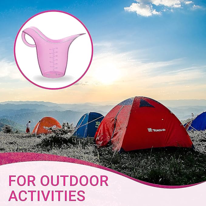 Female UTI Urinal - Spill Proof Urinal for Women - Portable Pee Funnel & Bedpan – Stand or Sit – Ideal for Travel, Bedridden, Post-Surgery, Pregnancy & Incontinence