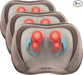 Homedics 3D Full Body Shiatsu & Vibration Massage and Heat Pillow for Neck,Upper Back and Lumbar,(Pack of 3)