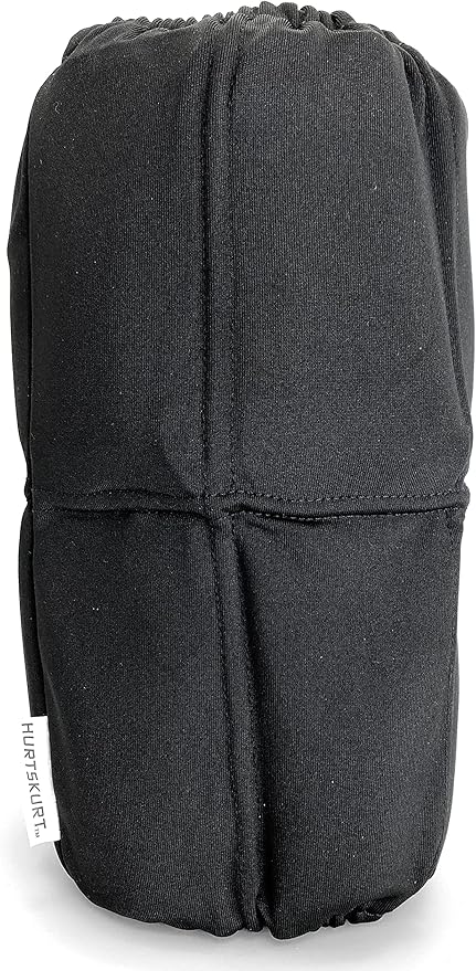HurtSkurt® Premium Ice Therapy Sleeve – Flat Black Medium – Stretch-Fit Wearable Cold Compression Wrap for Knee, Leg, Elbow & Ankle Recovery