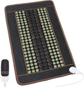 Far Infrared Heating Pad, Natural Jade and 2 Different Tourmaline Heating Pad, Electric Heating Pads for Back Neck Shoulders and Abdomen, Auto Shut Off Function (41.5" X 24")