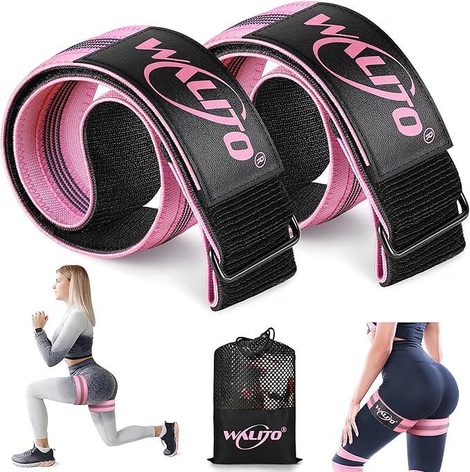 Booty Bands for Women Glutes - BFR Blood Flow Restriction Bands with Weekly Plan for Legs, Butt & Hip Building, Occlusion Bands for Workouts, Fabric Bands for Squat Butt & Thigh