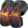 CINCOM Heated Knee Massager, Air Compression Knee Massager with Heat for Pain Relief Brace Wrap for Arthritis,Injury,Joint Pain 3 Modes & 3 Intensities (A Pair)