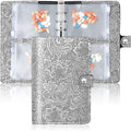 Hennaja Pill Organizer Book,Pill Pouches Clear Plastic Pill Bags Self Sealing Travel Medicine Organizer Storage(1-Silver)