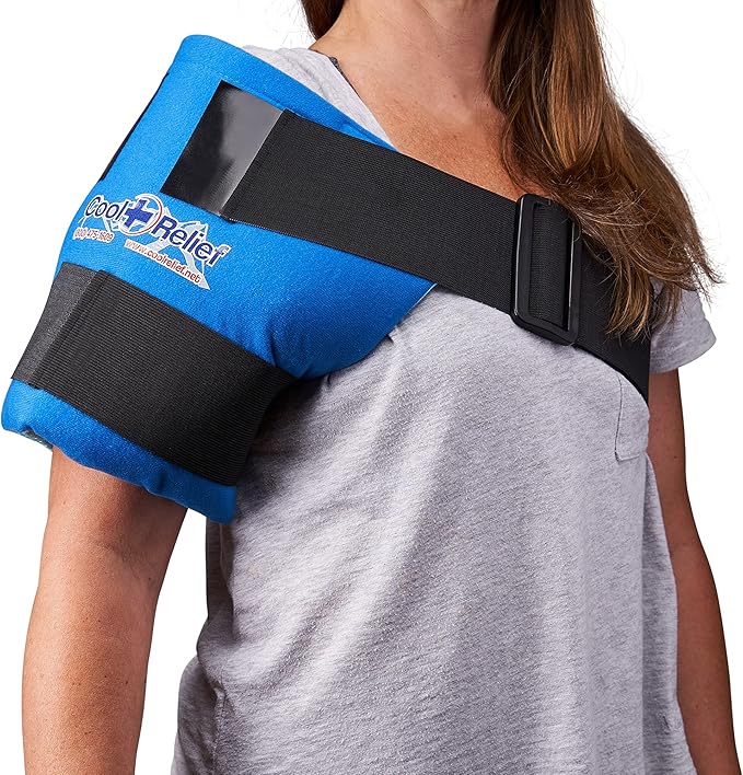 CoolRelief FlexGel - Versatile Gel Ice Pack Wrap for Knee, Shoulder, and Hip - Medical Grade Reusable - Advanced Cold Therapy (11" x 12" - Single Pack)