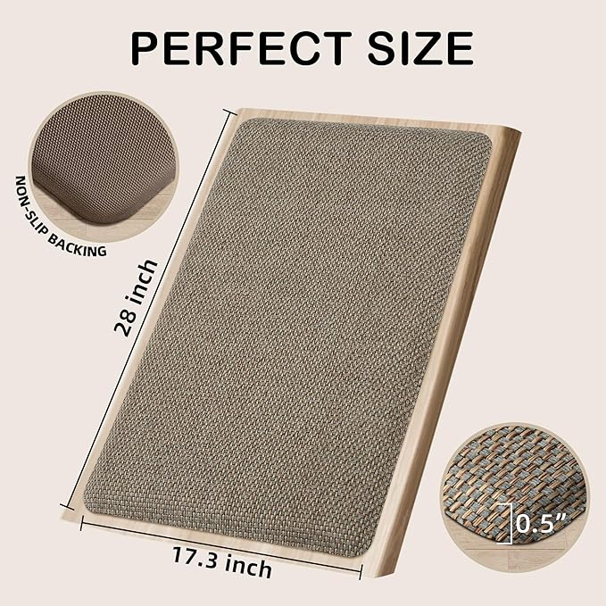 Kitchen Mats for Floor Cushioned Anti-Fatigue Kitchen Floor Mat Non Slip Kitchen Rugs for Floor Absorbent Foam Comfort Standing Mat for Front of Sink, Office, Laundry(Grey/Green, 17.3"x28")