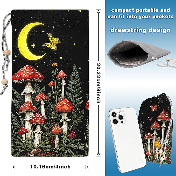 EMF Shield Sleeve for Cell Phone Reduce Signal Anti-EMP Pouch Against Radiation, EMF, 5G, RFID Blocking 4x8 Inch Mushroon Phone Sleeve Bags