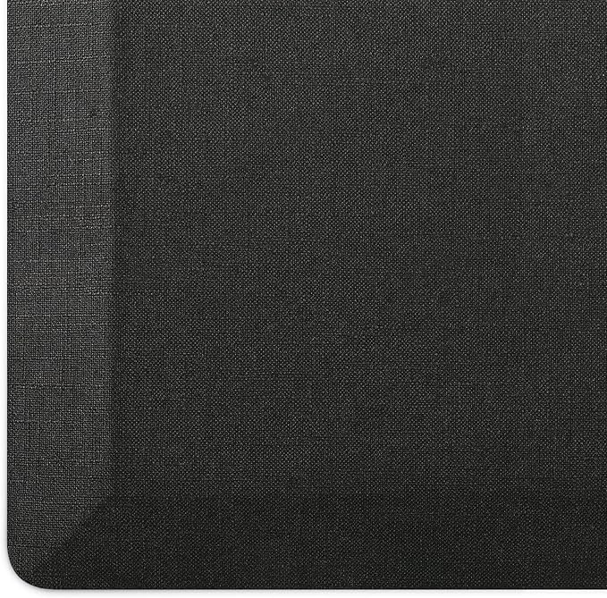 LUMI Anti Fatigue Cushioned Comfort Mats for Standing, 3/4 Thick Ergonomic Mats for Desk Office, Non-Slip, Ultra Soft, Memory Foam Rugs for Home, Kitchen, Laundry, 20"x39", Black