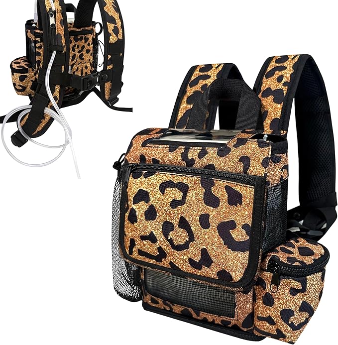 O2TOTES Premium Backpack – Fits Inogen One G5 & Inogen Rove 6, Lightweight with Padded Straps & Zippered Bottom
