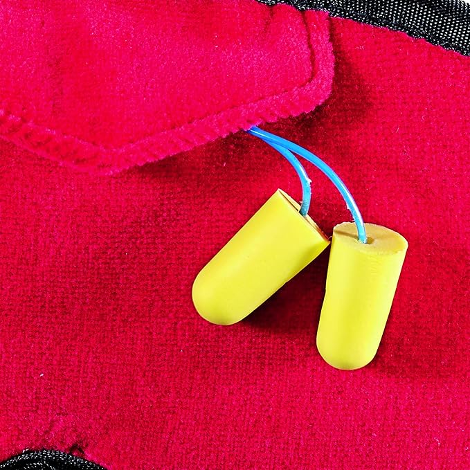 Bucky Eden Collection Lightweight Eye Shade Mask with Reusable Ear Plugs, Cherry