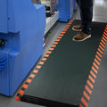 FEATOL Anti Fatigue Mat Industrial, Ergonomic Standing Floor Mat for Work for Stand -Safety Support for Leg & Back Pain(Orange Border, 20" x 59", 1PC)
