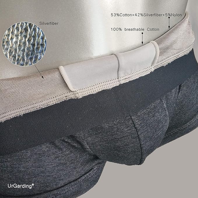 EMF shielding boxer brief, protect your pouch with radiation free underwear
