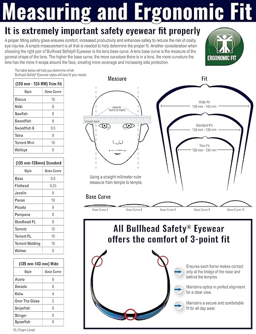 Bullhead Safety Eyewear Maki Glasses - Lightweight, Impact/Scratch Resistant, Polarized Sunglasses for Hunting/Shooting, Outdoor Sports, Construction, Silver Mirror/Shiny Black