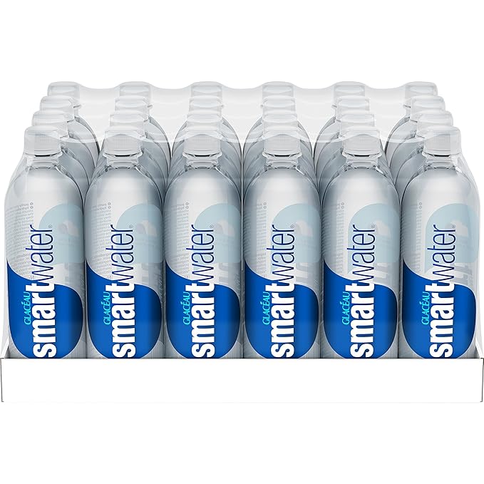 smartwater vapor distilled premium water bottles, 20 fl oz, 24 Pack
