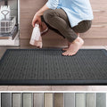 iCustomRug Anti Fatigue Kitchen Mat with Durable textalene Surface, for Comfort While Standing in Kitchen, Bathroom, Workstation Memory Foam Mat 39"×20"×0.50" (L×W×H) in Black
